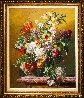 Bouquet of Flowers 2010 44x35 Huge Original Painting by Gyula Siska - 1