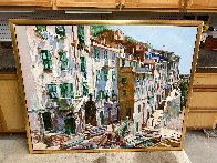 Cinqueterre 1984 52x64 Super Huge Original Painting by Jaro Slavko - 1 Cinqueterre 1984 52x64 Super Huge Original Painting by Jaro Slavko - 1