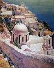 Santorini-Midi 1991  62x50 Huge - Greece Original Painting by Jaro Slavko - 0