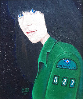 Girl Scout 2003 18x16 Original Painting - Grace Slick Girl Scout 2003 18x16 Original Painting - Grace Slick