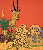 Ocelot 1979 (Early) Limited Edition Print by Hunt Slonem - 0 Ocelot 1979 (Early) Limited Edition Print by Hunt Slonem - 0