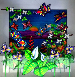 Creatures of the Air 2002 3-D 4x4 Original Painting - Susannah MacDonald Creatures of the Air 2002 3-D 4x4 Original Painting - Susannah MacDonald