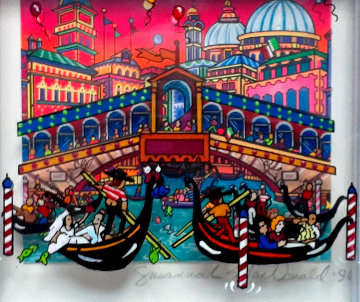 Venice 1996 4x4 3-D Original Painting - Susannah MacDonald Venice 1996 4x4 3-D Original Painting - Susannah MacDonald