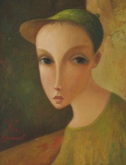 From Child's Album 2006 17x13 Original Painting - Sergey Smirnov From Child's Album 2006 17x13 Original Painting - Sergey Smirnov