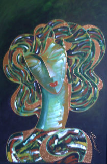 Mystic Lady 2000 51x41 Original Painting - Igor Smirnov