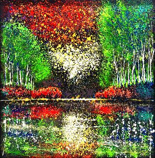 Drops of Nature 48x48 Super Huge Original Painting - Ford Smith Drops of Nature 48x48 Super Huge Original Painting - Ford Smith