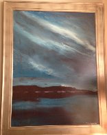 Night Shimmers 48x36 Huge Original Painting by Ford Smith - 1