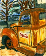 Rusty Coke Truck 2017 30x24 Original Painting by L.J. Smith - 4 Rusty Coke Truck 2017 30x24 Original Painting by L.J. Smith - 4