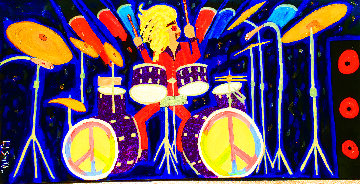 Drum Craft Original 2018 48x96 Huge Original Painting - L.J. Smith Drum Craft Original 2018 48x96 Huge Original Painting - L.J. Smith