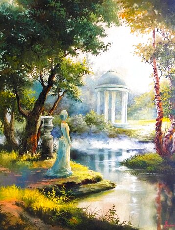 Past Memories 2001 22x18 - Oil on Canvas Original Painting - Svetlana Nikolaeva