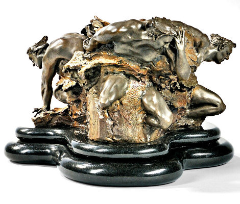 Cataclasis Bronze Sculpture 1990 22 in Sculpture - M. L. Snowden