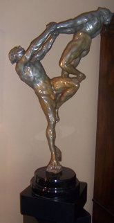 Gravity Bronze Sculpture 2000 46 in Sculpture - M. L. Snowden Gravity Bronze Sculpture 2000 46 in Sculpture - M. L. Snowden