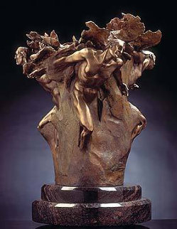 Tectonics Study Bronze Sculpture 28 in Sculpture - M. L. Snowden