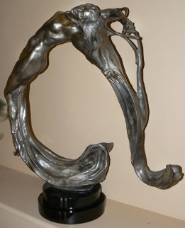 Lightwave Bronze Sculpture 2008 37 in Sculpture - M. L. Snowden