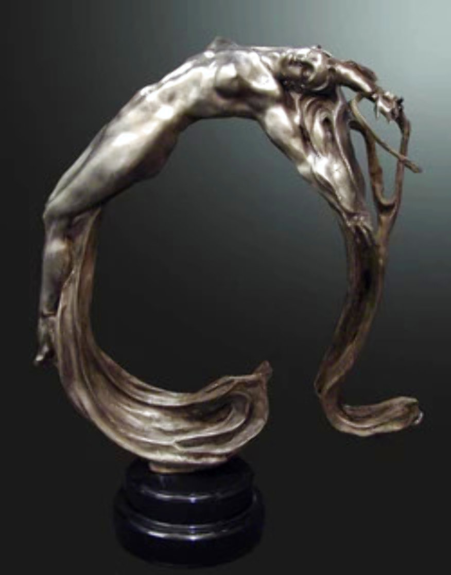 Lightwave Bronze Sculpture 2008 37 in Sculpture by M. L. Snowden