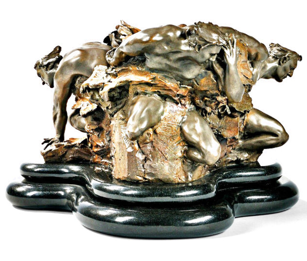 Cataclysis Bronze Sculpture 2003 20 in Sculpture by M. L. Snowden
