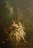 Lovers 12x12 Original Painting by John Soderberg - 0 Lovers 12x12 Original Painting by John Soderberg - 0