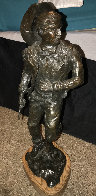Gunfighter Bronze Sculpture 1979 22 in Sculpture by John Soderberg - 1
