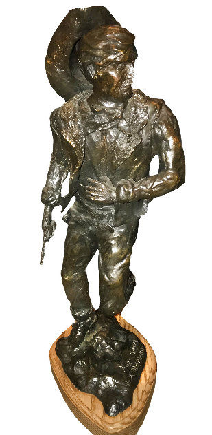 Gunfighter Bronze Sculpture 1979 22 in Sculpture by John Soderberg