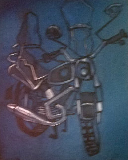 Nocturne 1977 31x25 Original Painting - Joseph Solman Nocturne 1977 31x25 Original Painting - Joseph Solman