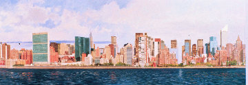 East Side Manhattan 2003 40x120 New York Mural Original Painting - Robert Solotaire East Side Manhattan 2003 40x120 New York Mural Original Painting - Robert Solotaire
