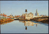 Gowanus Morning 2003 14x24 Original Painting by Robert Solotaire - 0