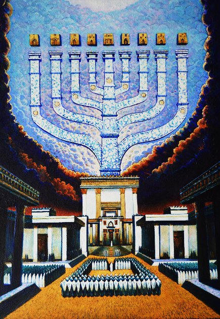 Hanukkah 2020 29x21 Original Painting by Ghenadie Sontu