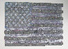 Silver American Flag # 5 2015 25x33 Original Painting by Stephen J. Sotnick - 1