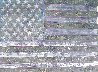 Silver American Flag # 5 2015 25x33 Original Painting by Stephen J. Sotnick - 0