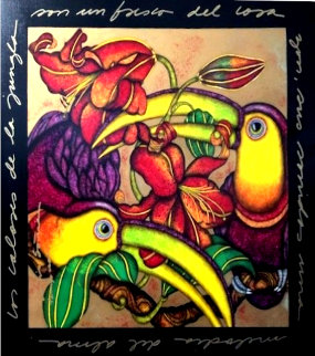 Jungle Symphony A - Sinfonia De La Jungla 2003 44x43 Original Painting - Luis Sottil Jungle Symphony A - Sinfonia De La Jungla 2003 44x43 Original Painting - Luis Sottil