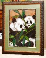 Pandas Original 2008 44x22 - Huge Original Painting by Luis Sottil - 1
