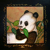 Charisma B. Panda 39x39 Original Painting by Luis Sottil - 1