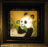 Charisma B. Panda 39x39 Original Painting by Luis Sottil - 2