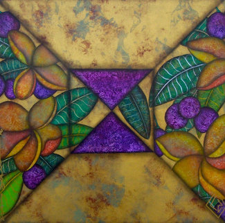 Brilliance of Colors - 2 Paintings 1994 38x38 Original Painting - Luis Sottil Brilliance of Colors - 2 Paintings 1994 38x38 Original Painting - Luis Sottil