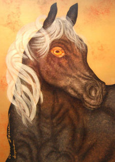 Elegant Strength 49x69 Huge Original Painting - Luis Sottil Elegant Strength 49x69 Huge Original Painting - Luis Sottil