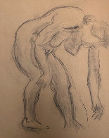 Double Sided Drawing of Nudes 1930 30x25 Drawing by Raphael Soyer - 2 Double Sided Drawing of Nudes 1930 30x25 Drawing by Raphael Soyer - 2