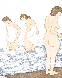 Day Bathing Limited Edition Print - Raphael Soyer Day Bathing Limited Edition Print - Raphael Soyer