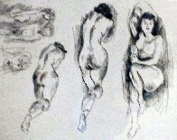 Nudes AP 1950 Limited Edition Print by Raphael Soyer - 0 Nudes AP 1950 Limited Edition Print by Raphael Soyer - 0