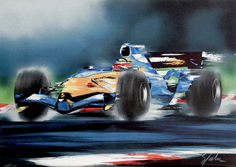 Renault F1: Alain Prost 2006 Limited Edition Print - Victor Spahn