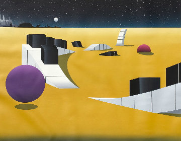 Piano Scape 1990 38x44 Original Painting - Stan Solomon Piano Scape 1990 38x44 Original Painting - Stan Solomon