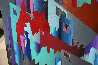 Aztec City (Crosstown Puzzle) 1984 48x72  Huge Original Painting by Stan Solomon - 3