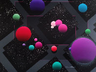 Orbs 1988 43x36 Original Painting by Stan Solomon - 0 Orbs 1988 43x36 Original Painting by Stan Solomon - 0
