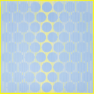 Blue Circles, From Eight Variants 1970 Limited Edition Print - Julian Stanczak