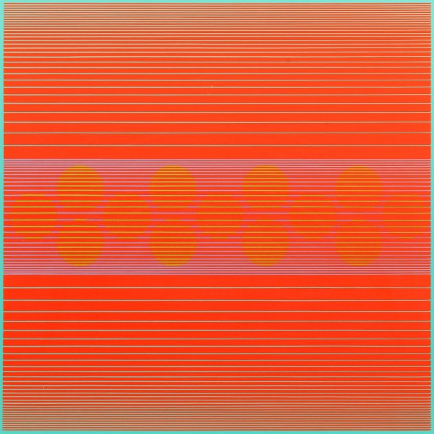 Variants: Median with Circles 1970 Limited Edition Print by Julian Stanczak