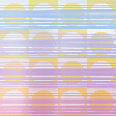Twelve Progressions: Aerial EA 1971 Limited Edition Print - Julian Stanczak