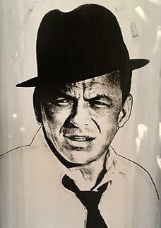 Frank Sinatra 37x31 Original Painting - John Stango Frank Sinatra 37x31 Original Painting - John Stango