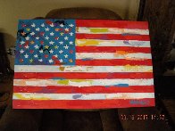 American Flag 2000 33x21 Original Painting by John Stango - 1 American Flag 2000 33x21 Original Painting by John Stango - 1