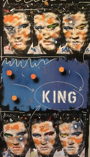 King 1995 54x30 Elvis Original Painting - John Stango