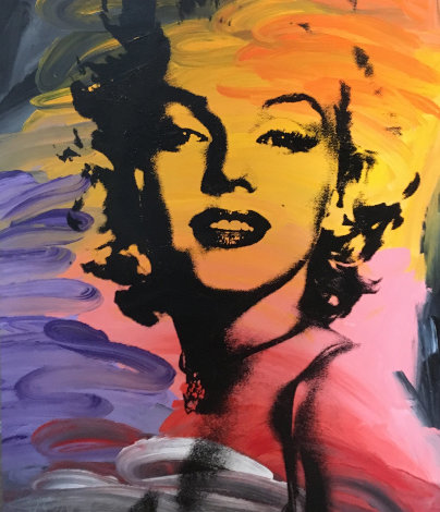 Untitled (Marilyn Monroe) 48x40 Original Painting - John Stango