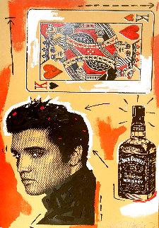 Untitled - Portrait of Elvis 58x36 Super Huge Original Painting - John Stango Untitled - Portrait of Elvis 58x36 Super Huge Original Painting - John Stango